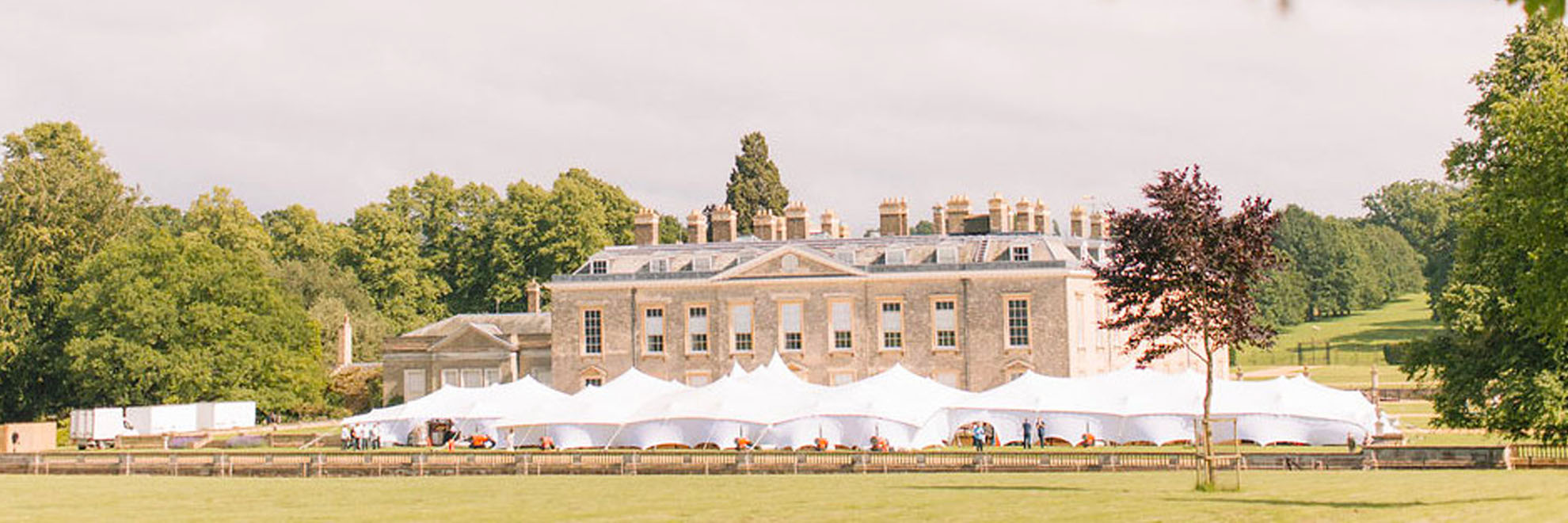 White stretch tent, Althorp.