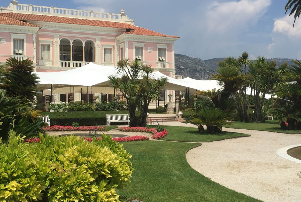 White Stretch Tent Villa Rothchild
