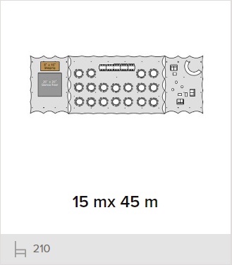 Plan 15x45 m