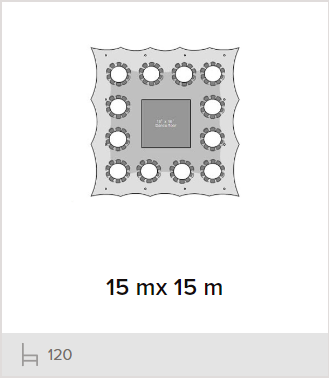 Plan 15 x15 m